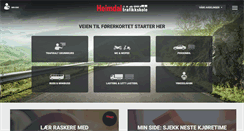 Desktop Screenshot of heimdaltrafikkskole.no